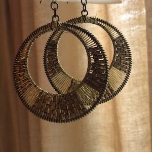 Statement Dangle Hoops